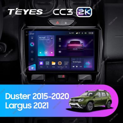 Штатная магнитола Teyes CC3 2K 360 6/128 Renault Duster (2015-2020) F2