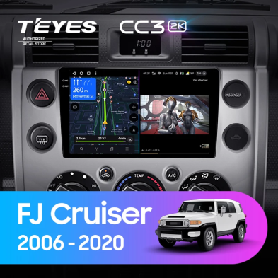 Штатная магнитола Teyes CC3 2K 360 6/128 Toyota FJ Cruiser J15 (2006-2020)