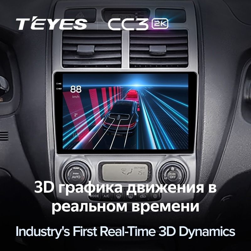 Штатная магнитола Teyes CC3 2K 360 6/128 Kia Sportage 2 (2004-2010)